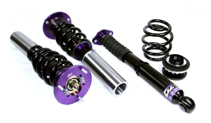 Nedsatt pris 1. D2 Coilovers Gatkit BMW E30 6 Cyl OE Ø: 45mm (Svetsas fram Bak: Separat fjäder/dämpare) (82~92)