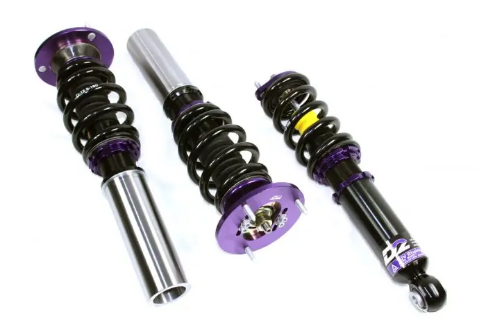Nyhet 2. D2 Coilovers Sportkit BMW E30 6 Cyl OE Ø: 45mm (Svetsas fram Bak: fjäder/dämpare i ett stycke "Integrerad") (82~92)