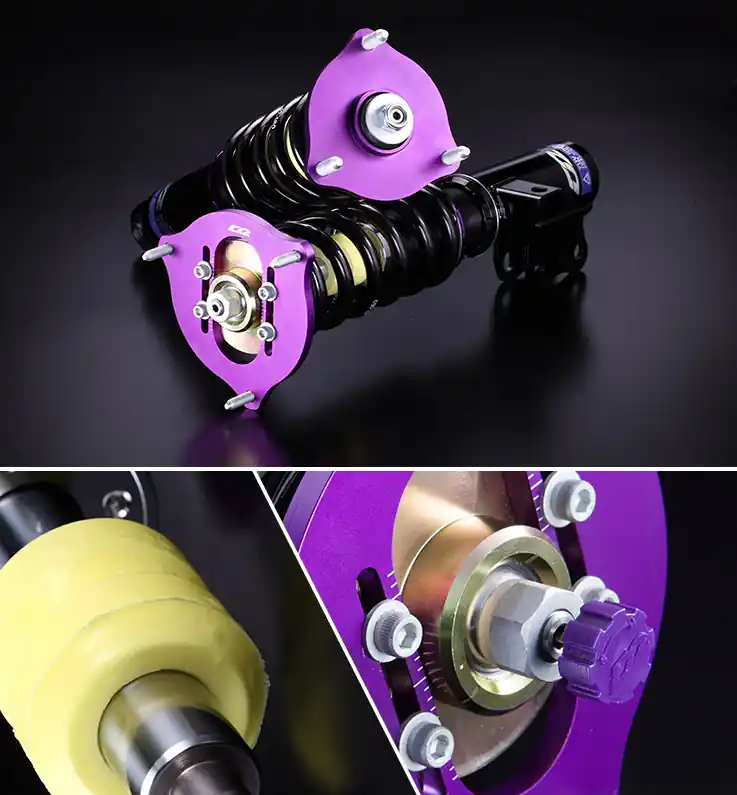 2. D2 Coilovers Sportkit HONDA CIVIC EK Enkel kamaxel (96~00) Nedsatt pris