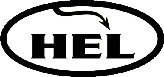 Dekal - HEL Rund - Svart Populär