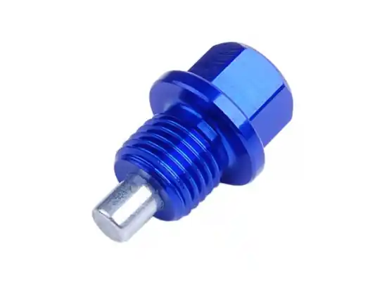 M14x1.5 Magnetisk Oljeplugg - Audi, Honda, Mazda, Mitsubishi, SAAB, VW (Blå) Rea