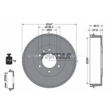 Nyhet Bromstrumma 68mm 6